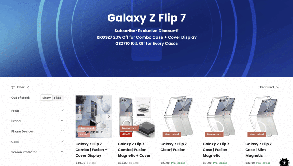 Ringke Galaxy Z Flip cases